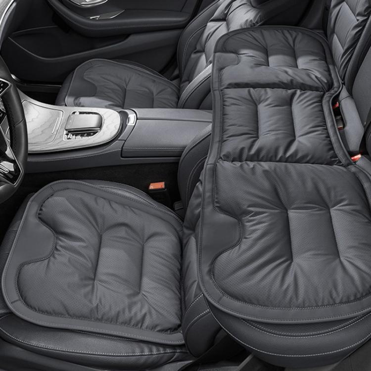 Car Seat Cushion Thickened Non-Slip Front Rear Seat Cushions — Perforated Rear Seat Cushion Red