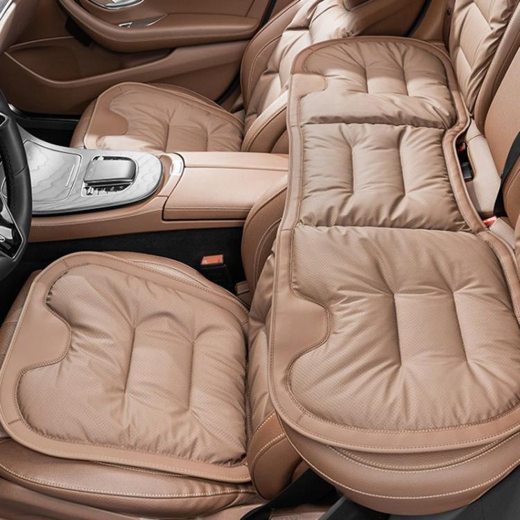 Car Seat Cushion Thickened Non-Slip Front Rear Seat Cushions — 3pcs Perforated Seat Cushion Black