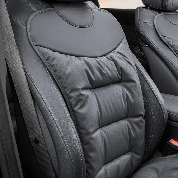 Car Seat Cushion Thickened Non-Slip Front Rear Seat Cushions — 7pcs Perforated Seat Cushion Red