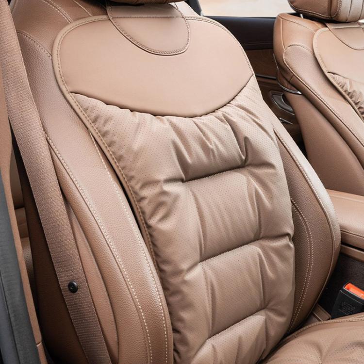 Car Seat Cushion Thickened Non-Slip Front Rear Seat Cushions — Perforated Back Cushion Black