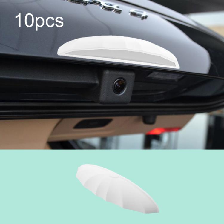 10pcs Car Reverse Silicone Camera Rain Shield — Green