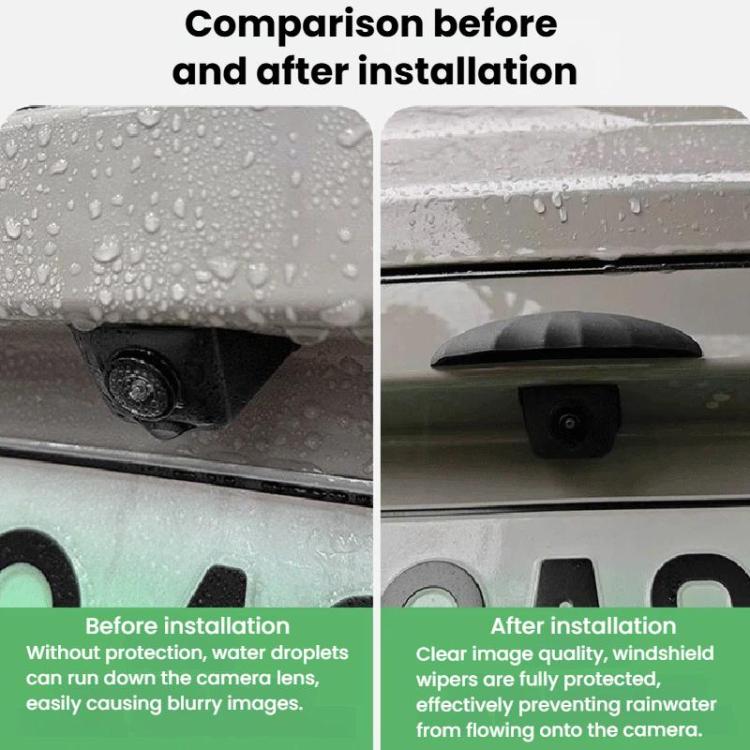 10pcs Car Reverse Silicone Camera Rain Shield — view 7