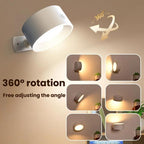 Magnetic 360-degree Rotating Rechargeable Wall Light Night Light for Cabinets, Closet, Hallway — view 6