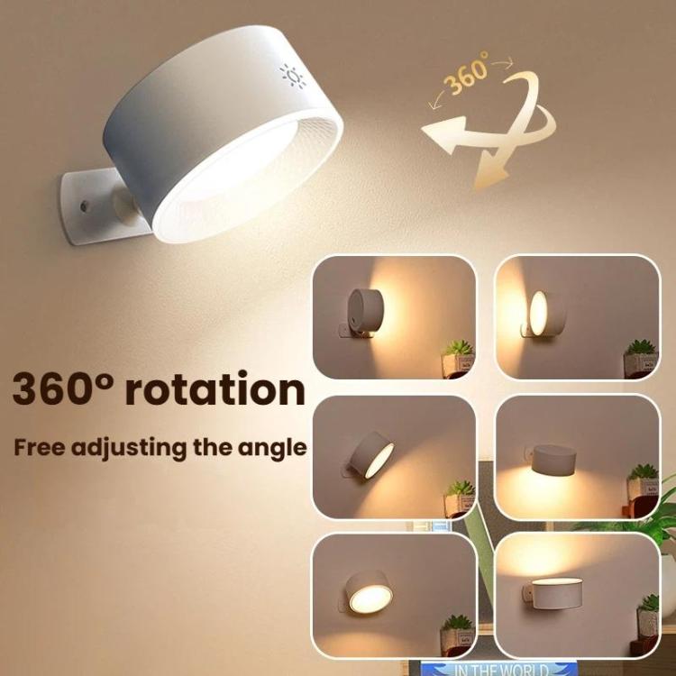 Magnetic 360-degree Rotating Rechargeable Wall Light Night Light for Cabinets, Closet, Hallway — view 6