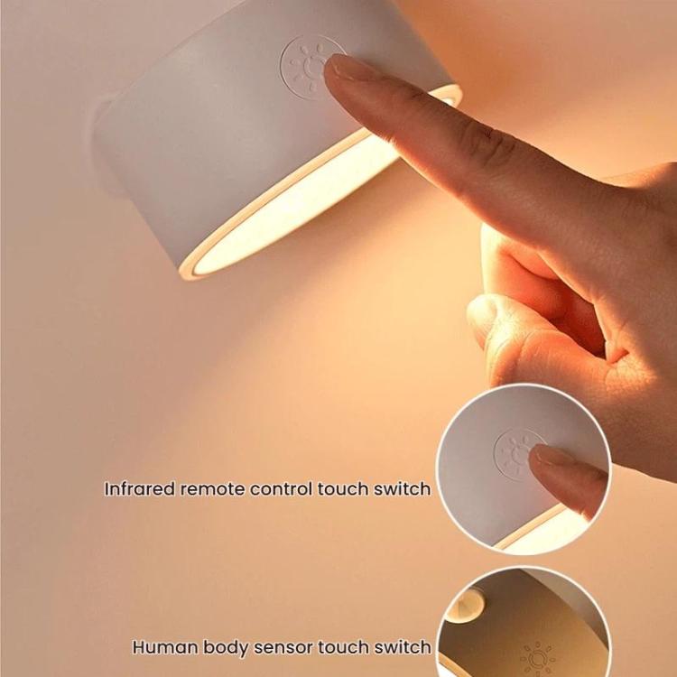 Magnetic 360-degree Rotating Rechargeable Wall Light Night Light for Cabinets, Closet, Hallway — view 12