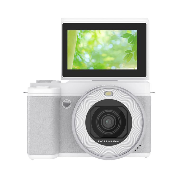 5K Flip Screen Dual Lens With Beauty Digital Camera — Brown