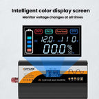 XUYUAN 12V / 24V To 110V Pure Sine Wave Inverter Power Inverter US Plug