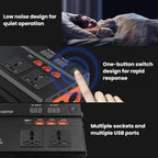XUYUAN 12V / 24V To 220V Car Power Inverter LED Display Power Converter