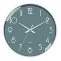 12 Inch No Drill Wall Clock Modern Silent Quartz Clock Sleek Home/Office Decor