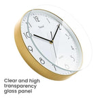 12 Inch No Drill Wall Clock Modern Silent Quartz Clock Sleek Home/Office Decor — view 11