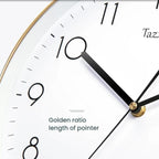 12 Inch No Drill Wall Clock Modern Silent Quartz Clock Sleek Home/Office Decor — view 12