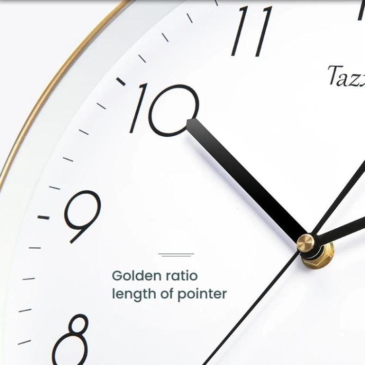 12 Inch No Drill Wall Clock Modern Silent Quartz Clock Sleek Home/Office Decor — view 12