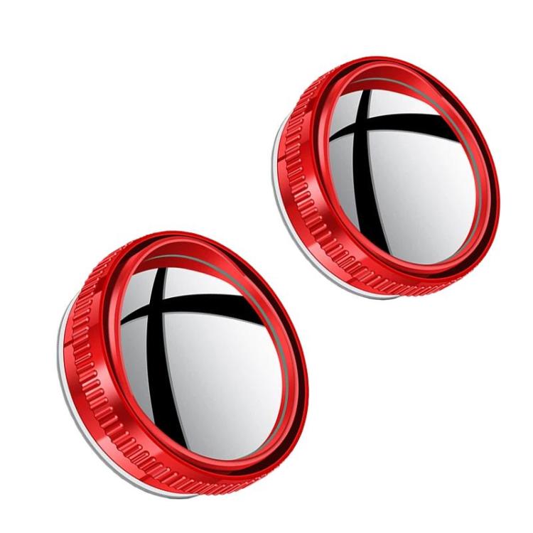 Car Suction Cup Type Wide-angle Reversing Mirror With Rain Guard — White