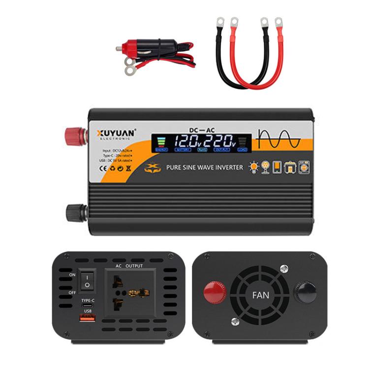 12V / 24V To 220V Pure Sine Wave Inverter Universal Car Power Converter