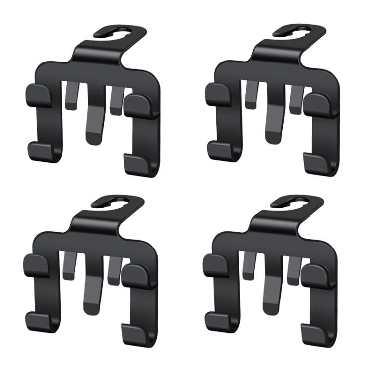 4pcs Multi-functional Car Seat Back Hook Phone Holder