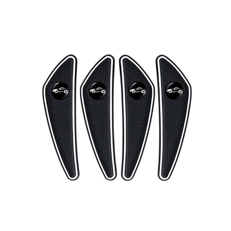 4pcs /Set Car Door Corner Anti-scratch Rearview Mirror Protectors