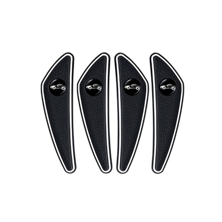 4pcs /Set Car Door Corner Anti-scratch Rearview Mirror Protectors