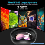 APEXEL HB100 Ultra Macro Lens & FL26 Fill Light Combo for Smartphones Close-Up Photography Kit