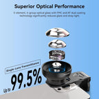 APEXEL HB100 Ultra Macro Lens & FL26 Fill Light Combo for Smartphones Close-Up Photography Kit
