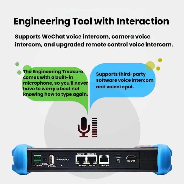 IPC9800MOVTADHSPlus+ Multi-Functional Engineering Tester Coaxial Network Video Surveillance Tester