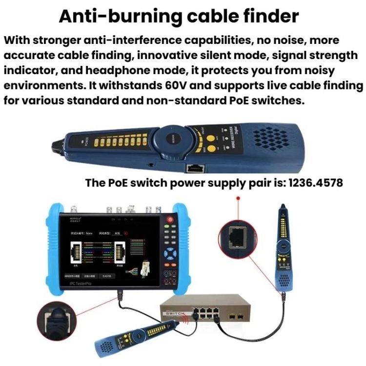 IPC9800MOVTADHSPlus+ Multi-Functional Engineering Tester Coaxial Network Video Surveillance Tester
