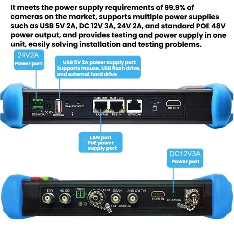 IPC9800MOVTADHSPlus+ Multi-Functional Engineering Tester Coaxial Network Video Surveillance Tester