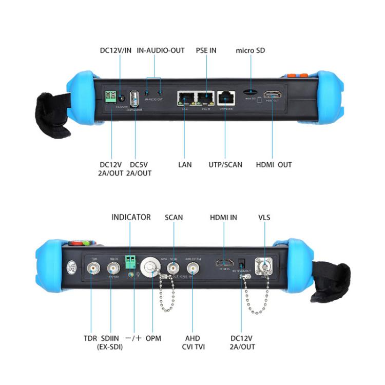 IPC9800MOVTADHSPlus+ Multi-Functional Engineering Tester Coaxial Network Video Surveillance Tester