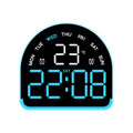 LED Ambient Light Electronic Clock Multifunctional Alarm Clock Home Lighting Table Clock