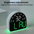 LED Ambient Light Electronic Clock Multifunctional Alarm Clock Home Lighting Table Clock — view 13