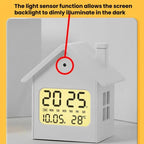 House-Shaped LCD Alarm Clock Multifunctional Children Clock Bedside Clock With Night Light — view 5