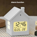 House-Shaped LCD Alarm Clock Multifunctional Children Clock Bedside Clock With Night Light — view 6