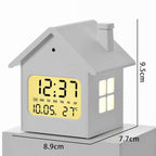 House-Shaped LCD Alarm Clock Multifunctional Children Clock Bedside Clock With Night Light — view 9