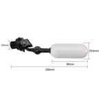 Mini Plastic Float Valve for Aquariums/Humidifiers/Small Water Tanks