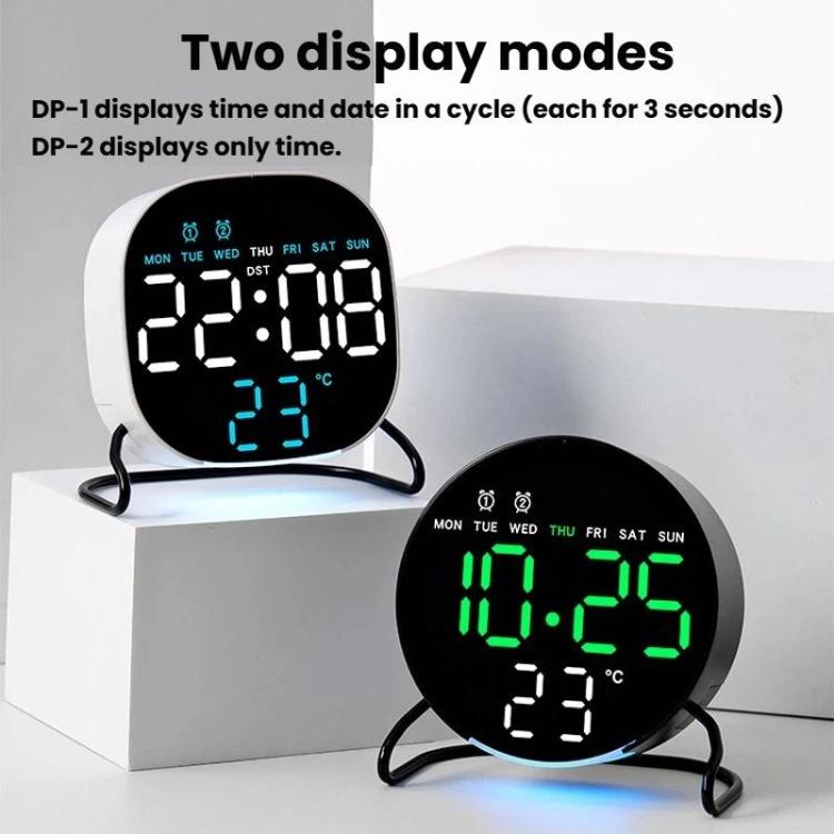 Desktop LED Clock With Alarm Night Light Multifunctional Clock — view 10