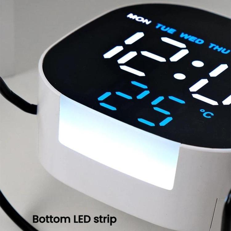 Desktop LED Clock With Alarm Night Light Multifunctional Clock — view 14