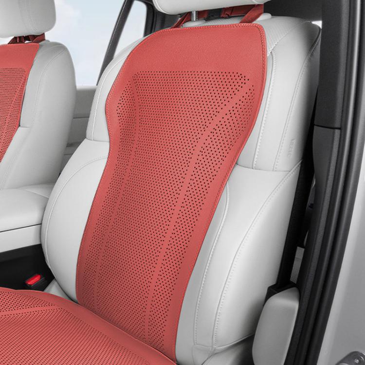 Ventilated Perforated Breathable Car Seat Cushion Universal Back Seat Cover For 5-Seater Cars — Backrest Cushion Black