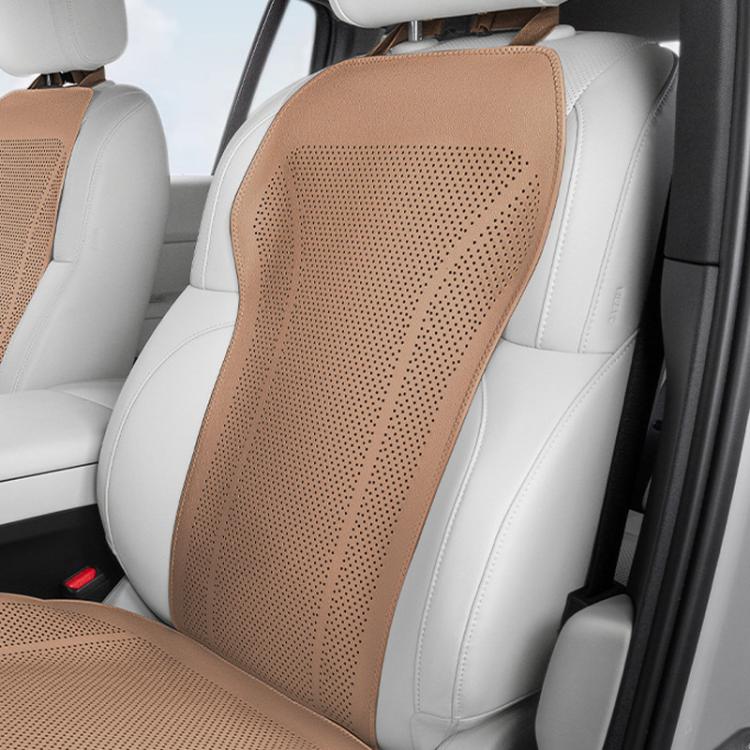 Ventilated Perforated Breathable Car Seat Cushion Universal Back Seat Cover For 5-Seater Cars — Backrest Cushion Red
