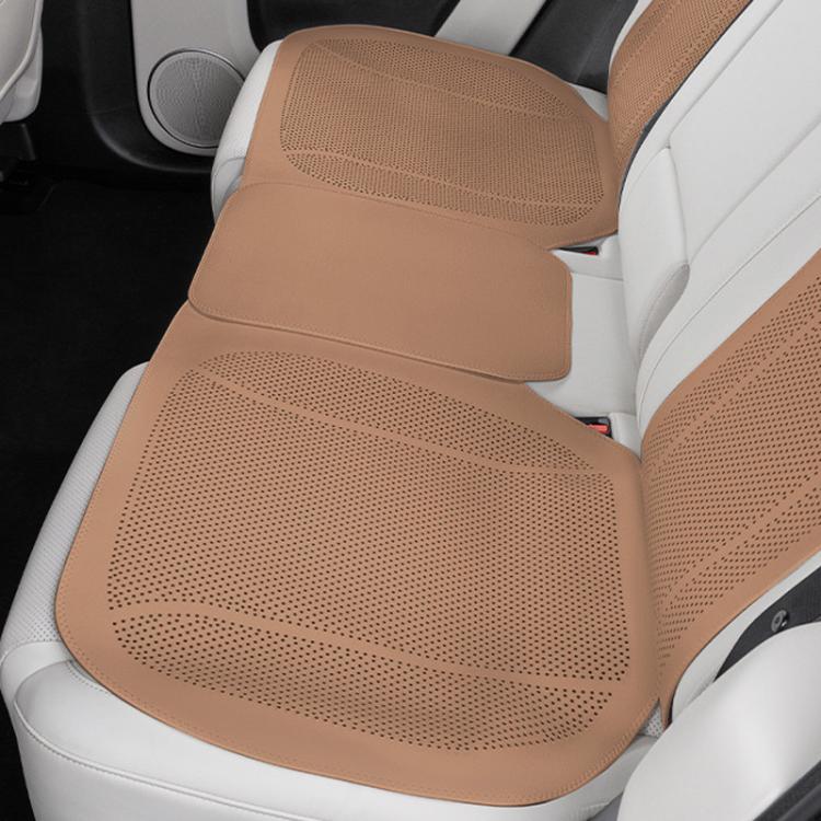 Ventilated Perforated Breathable Car Seat Cushion Universal Back Seat Cover For 5-Seater Cars — Rear Seat Cushion Red