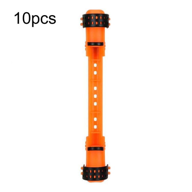 10pcs Fishing Rod Quick Line Retractor Fishing Rod Line Clip Winder — Red