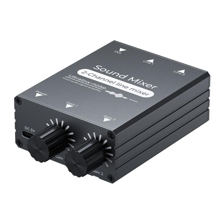 3.5mm Audio Switcher Selector Dual 3.5mm AUX Inputs To Single Output With Independent Volume Control