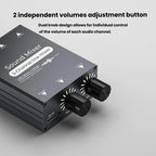 3.5mm Audio Switcher Selector Dual 3.5mm AUX Inputs To Single Output With Independent Volume Control — view 3