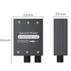 3.5mm Audio Switcher Selector Dual 3.5mm AUX Inputs To Single Output With Independent Volume Control — view 8