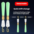 70pcs Copper-Head Rotating Float Seat Quick Leader Clip Fishing Float