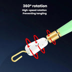 70pcs Copper-Head Rotating Float Seat Quick Leader Clip Fishing Float