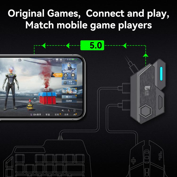 Mobile Game Controller Bluetooth 5.0 Keyboard Mouse Converter