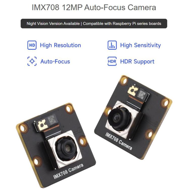 12MP High Resolution Auto Focus Camera Support High Dynamic Range