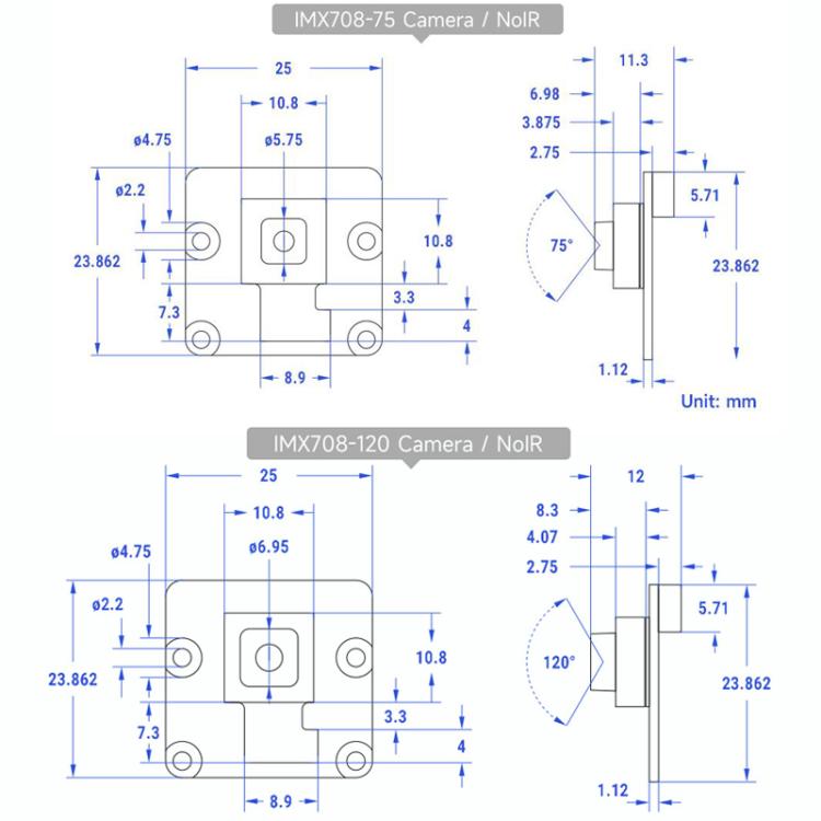12MP High Resolution Auto Focus Camera Support High Dynamic Range
