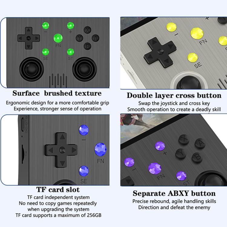 G30 HD Retro Open-Source Handheld Game Console, Linux System, Quad-Core Cortex-A35 CPU 1.5GHz, 64GB