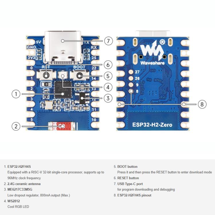 Mini Development Board Support Bluetooth / Zigbee / Thread Wireless Communication