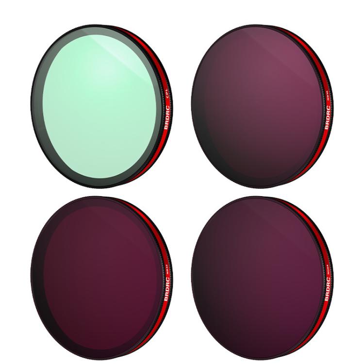 For DJI Osmo Action 6 BRDRC Lens Filter Accessories — UV+CPL+ND16